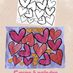 Coeurs à peindre